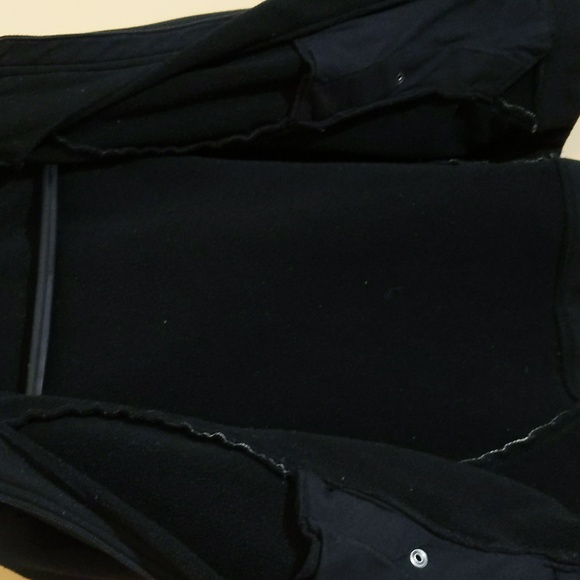 Athletic Works| Black Zippered Athletic Cardigan Two Fake Front Pockets - Picture 9 of 13